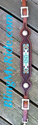Custom beaded neck/whither strap.