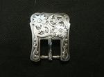Floral Antiqued 2 Piece Buckle Set