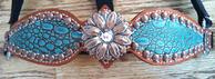 Bling bronc halter with daisy hardware.
