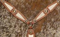 Bling buck-stitched breast collar