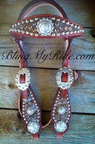 Bling browband headstall.