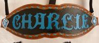 Customized hand tooled and buckstitched halter/noseband.