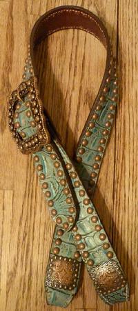 Belt style headstall.