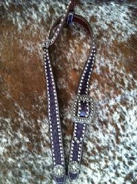 Bling belt style headstall.