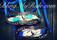 Hand tooled award noseband.