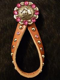 Leather tie down keeper